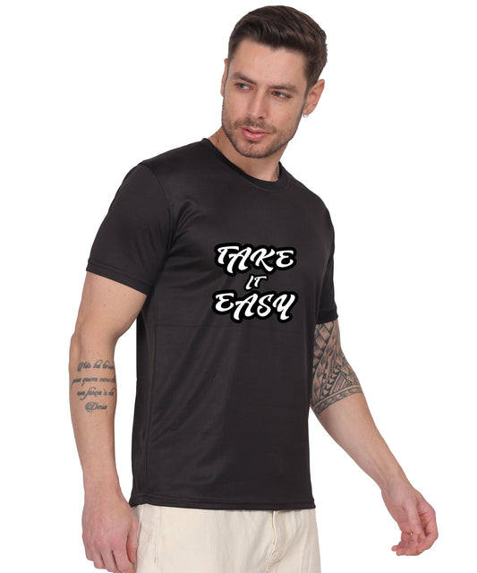 Generic Military Quote T-Shirt, Black Cotton, Short Sleeve, Regular Fit, Graphic Print, Crew Neck